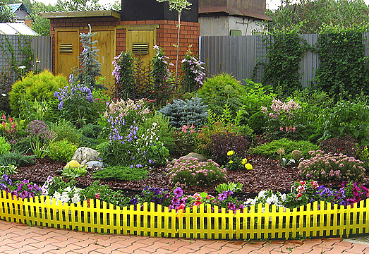 Рокарий на дачном участке